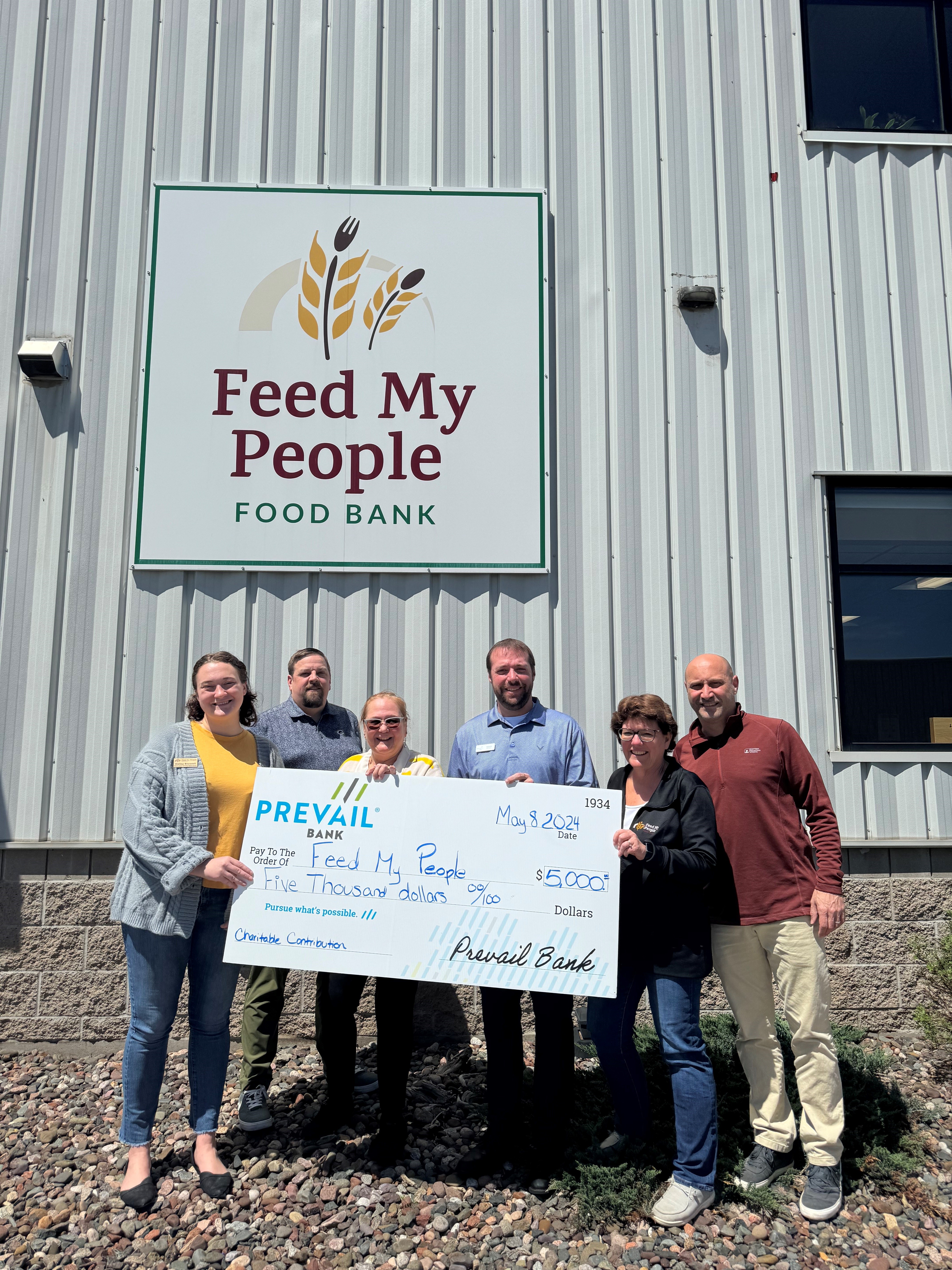 Prevail Bank donates to Feed My People