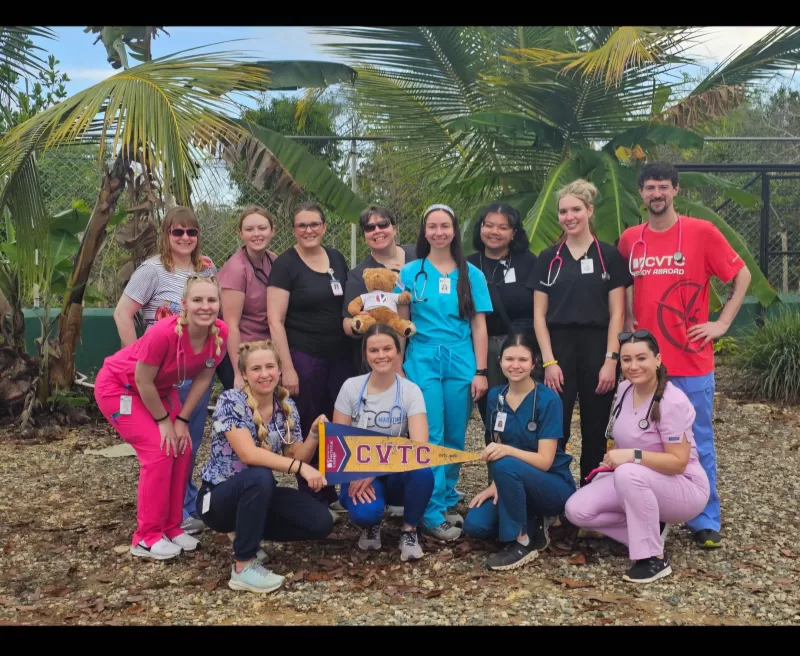 Nursing students prepare to give care in Kenya